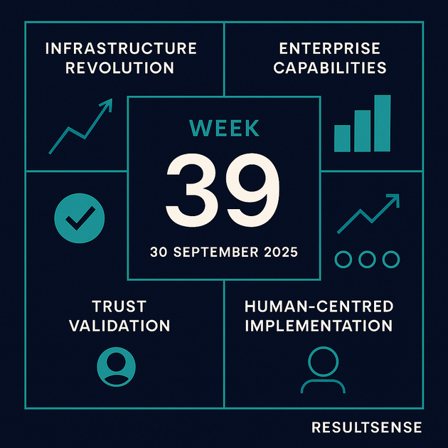 Weekly AI Strategic Analysis: Infrastructure Revolution Meets Enterprise Reality - 30 September 2025