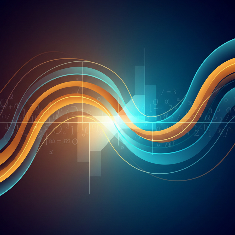 Abstract geometric visualization of AI-human collaboration in mathematical research